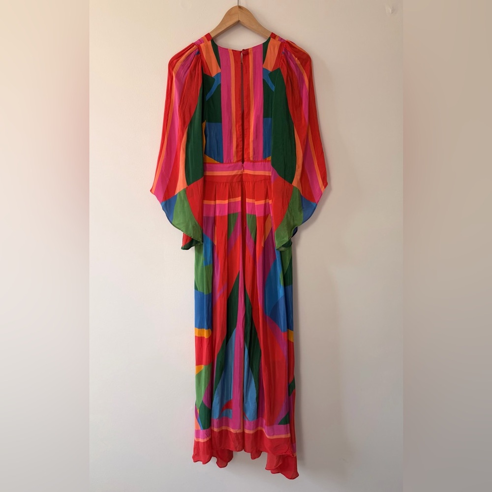 FARM Rio Colorful Leaves Midi Dress XS - Picture 7 of 15